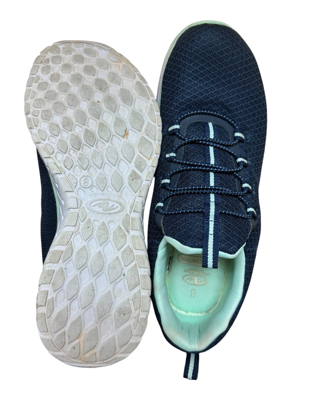 Athletic Works Navy & Mint Sneakers - Picture 3 of 4
